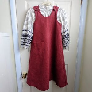 Vintage Suede A-Line Dress